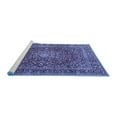 thumbnail image 2 of Ahgly Company Machine Washable Indoor Rectangle Persian Blue Traditional Area Rugs, 7' x 10', 2 of 4
