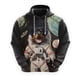 thumbnail image 5 of Sudadera con capucha con estampado de perro astronauta, divertida sudadera con capucha de golden retriever, dóberman para hombre, sudadera con capucha unisex informal para mascotas y labrador, 5 of 5