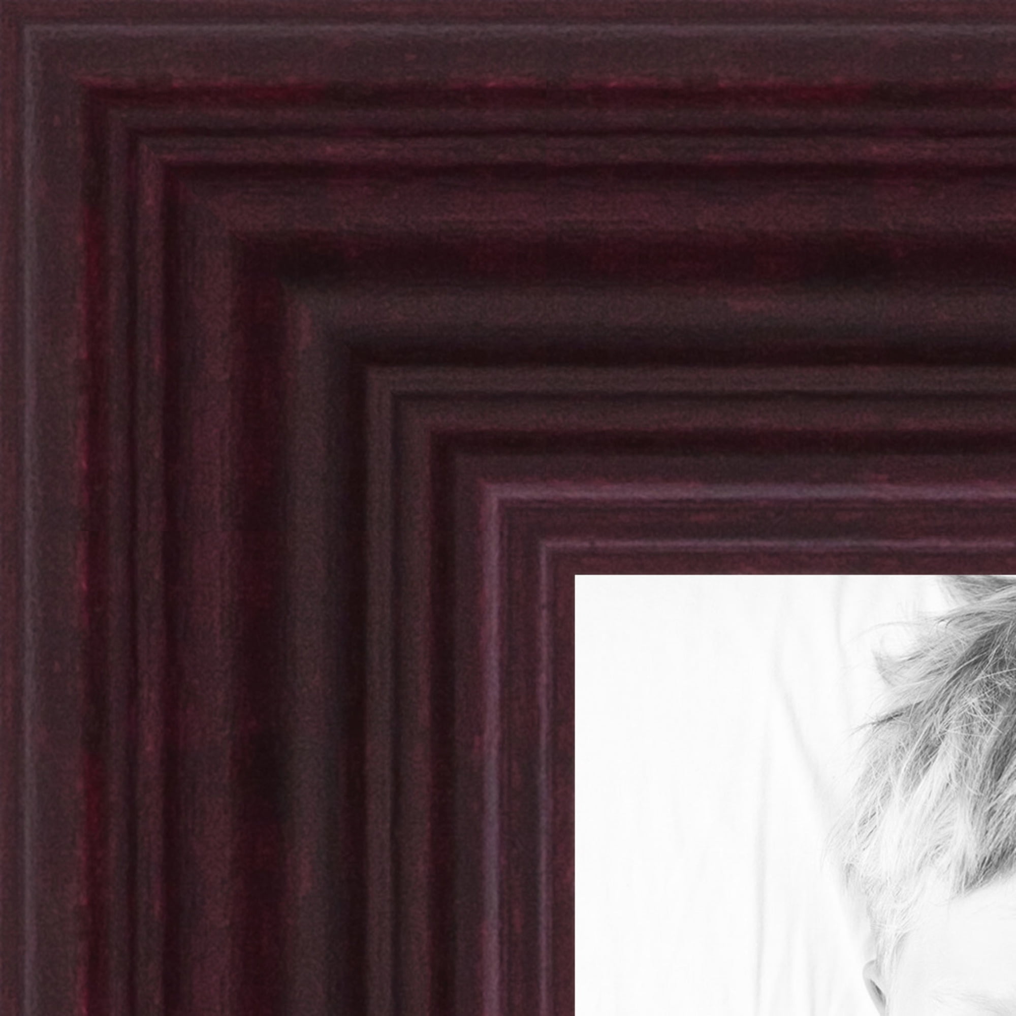 ArtToFrames 12x12 Inch Brown Picture Frame, This Red Wood Poster Frame