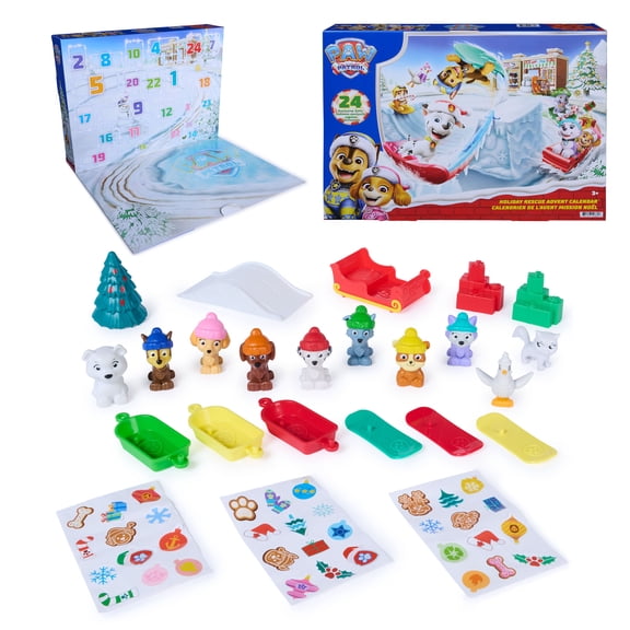 PAW Patrol Holiday Rescue Advent Calendar, Ages 3