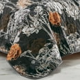 thumbnail image 4 of ESCA 3-Piece Floral Black Orange Helbah Reversible Quilt Set - King/Cal King, 4 of 5