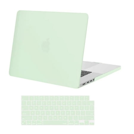 Mosiso Case for MacBook Pro 16 inch Case 2023 2022 2021 Release M3 A2991 M2 A2780 M1 A2485 Pro Max Chip Touch ID, Hard Cover Shell for New Pro 16 inch + Keyboard Cover, Honeydew Green