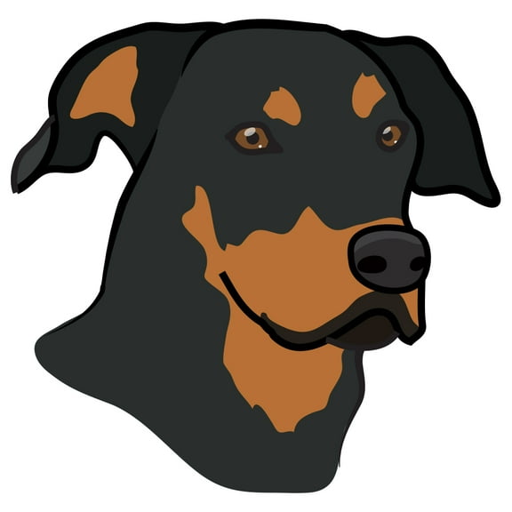 Beauceron Decal | Indoor/Outdoor | Dog Lover Super Cute Sticker for SUV Windows, Dorm Rooms, Bedroom, Offices | SignMission personalized gift | 12"