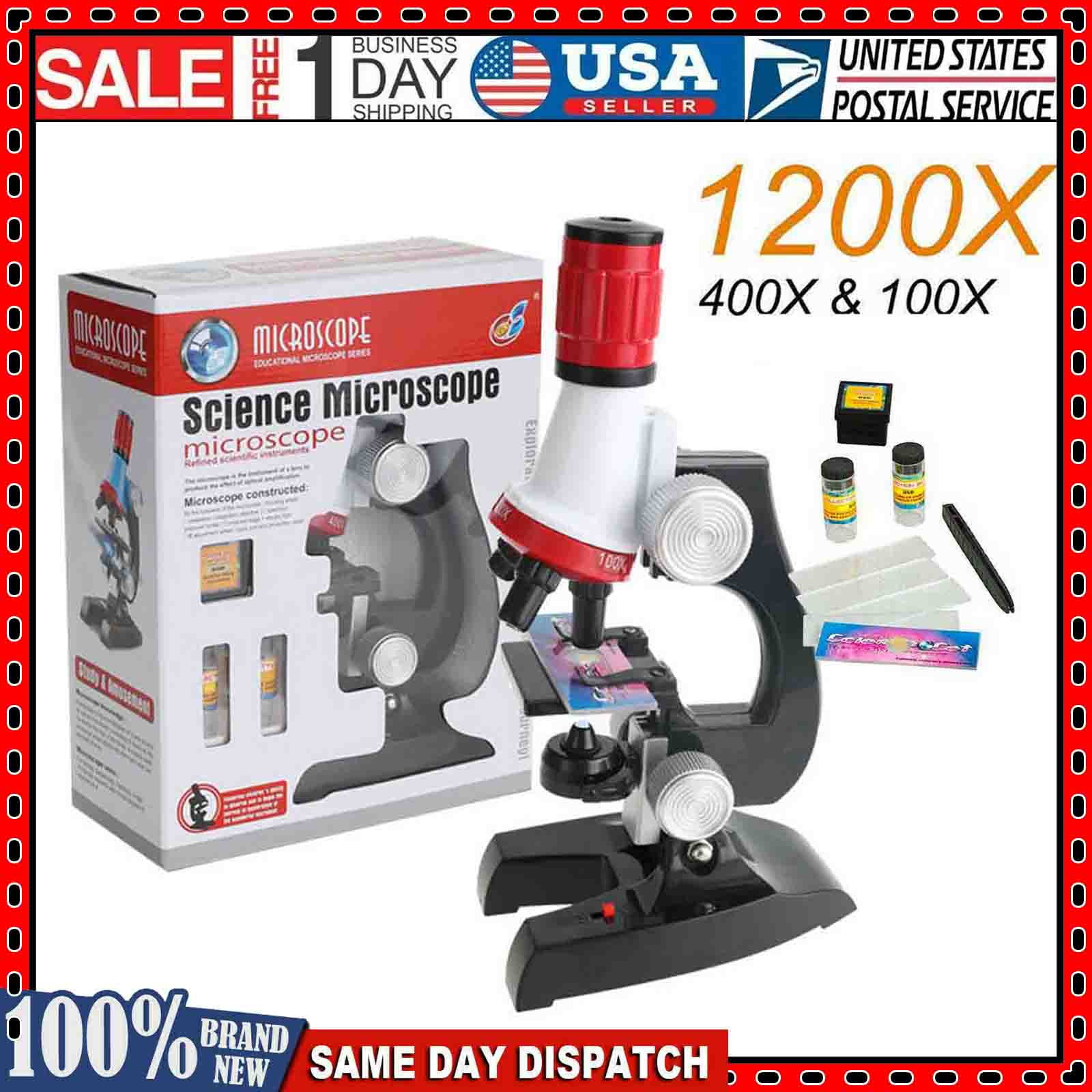 100-400X Junior Microscope Toy For Kids Children Scientific Interest Cultivation 