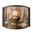thumbnail image 3 of Meyda Tiffany 148034 Elk 10" Tall Wall Sconce - Copper, 3 of 4