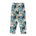 thumbnail image 3 of Lsque Butterflys Print Women's Pajama Pants, Lounge Pant - Comfortable Home Wear,Elastic Waistband, Stylish Design-Small, 3 of 9