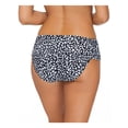 thumbnail image 2 of ISLAND ESCAPE Women's Black Animal Print Stretch Foldover Waist Lined Full Coverage Shirred Animal Kingdom Tahiti Bikini Swimsuit Bottom 12, 2 of 2