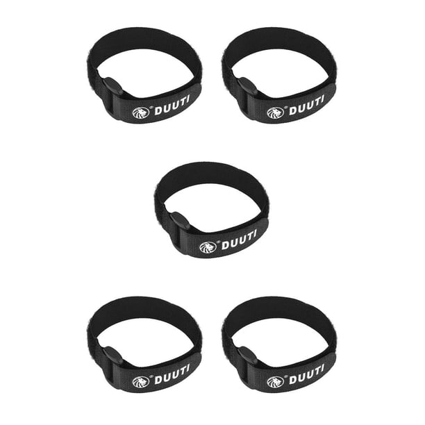 Soidarity 5 Pieces Adjustable Multi-Purpose Wear-resistant Strap Handlebar Cable Belts Lightweight Loop Hook Seatpost Tie Type2 NO2