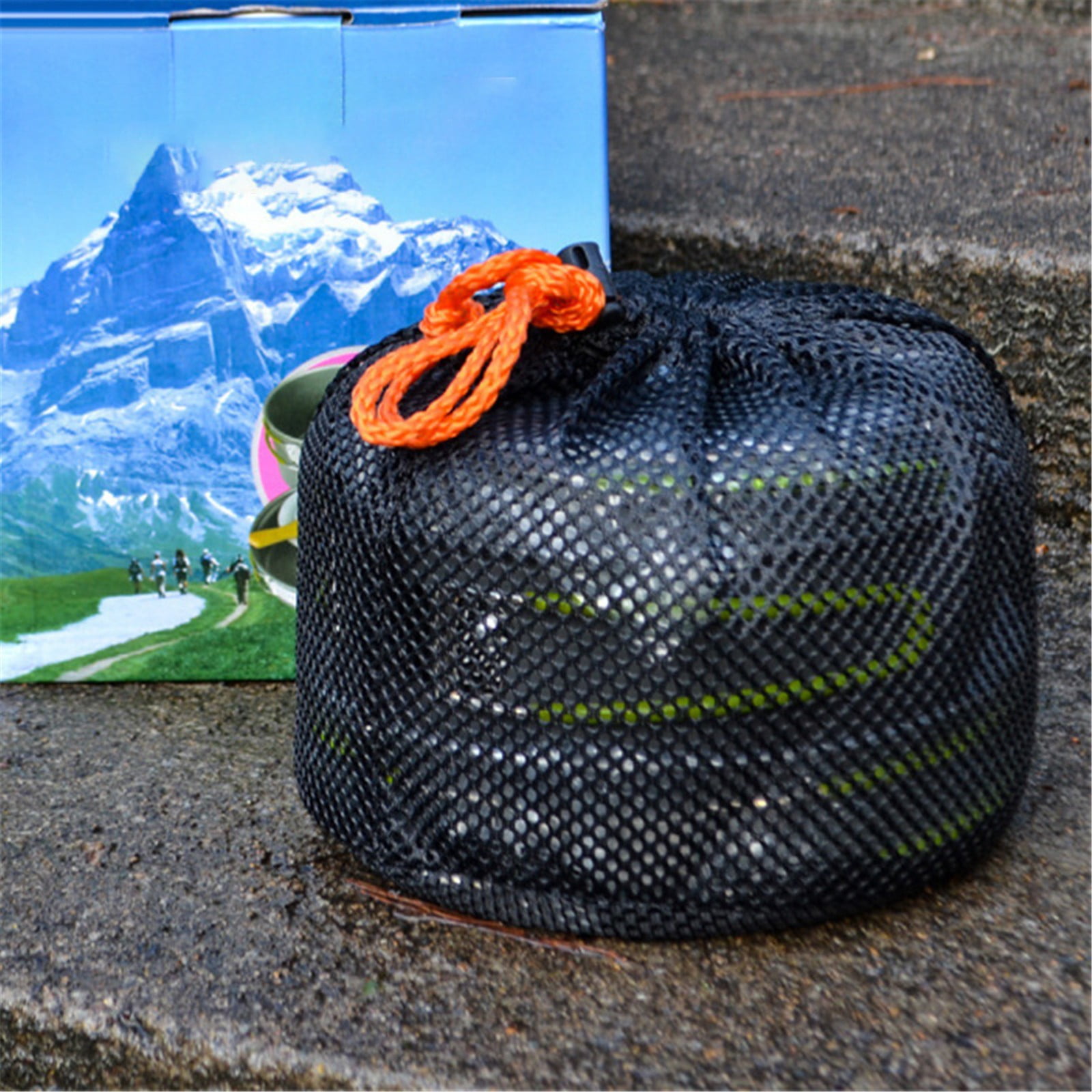 A Cookware Pot Set Clearance! Outdoor Camping Set Pot Cookware Picnic Pot Set Portable Alumina Heat Shielded Set Pot for 2 To 3 People Cooking Utensils