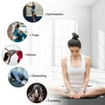 thumbnail image 6 of Gymnastics Mat 6'x2'x2" Foldable Tumbling Mats with Carrying Handles Three Fold Thick Exercise Mat for Home Aerobics Stretching Yoga, Black, 6 of 8