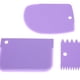thumbnail image 4 of Advancent 3 unids/set de herramientas de decoración de pasteles de plástico rascadores rebanadores panadería más hogar tienda Herramientas y accesorios para hornear Violeta, 4 of 5