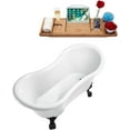 thumbnail image 2 of 62" Streamline N1020BL-IN-ORB Clawfoot Tub and Tray With Internal Drain, 2 of 8