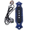 thumbnail image 7 of 6 Strings Pickup Circuit ABS Housing Sound Hole Magnetic for Acoustic Electric Guitar(Blue), 7 of 7