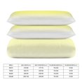 thumbnail image 2 of 3 Pcs Soft Bedding Set, Includes 1 Duvet Cover with Zipper And 2 Pillow Shams,Aesthetic Yellow And White Gradient King(102"×90"), 2 of 8