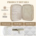 thumbnail image 6 of Xixirimido Quilted Bible Cover Bible Case for Women, Large Bible Carrying Case with Handle, Bible Study Supplies & Christian Gift for Men, Eagle Deer Cross Forest, 6 of 7