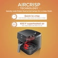 thumbnail image 2 of Ninja Air Fryer Pro 5 en 1, capacidad de 5 cuartos de galón, freír al aire, hornear, asar, recalentar y deshidratar, tecnología Air Crisp, cesta antiadherente y placa crujiente, negro, AF142, 2 of 5