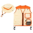 thumbnail image 3 of de disfraz de explorador para , accesorios de carnaval, disfraces naranja Zulema  Disfraz de explorador infantil, 3 of 8