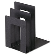 SteelMaster Soho Bookend with Squared Corners, 5w x 7d x 8h, Granite
