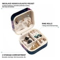 thumbnail image 2 of Jellyfish Travel Portable Decorative Box - Square Jewelry Storage and Organizer Box for Rings, Earrings, Necklaces, and Bracelets - Suitable for Girls and Women - Necklace Organizer Box, 2 of 6