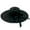 Black, variant on AWZXDE Women Big Brim Straw Hat Sun Floppy Beach Hats For Women Wide Brim With Bowknot Folding For Summer And Travel Khaki