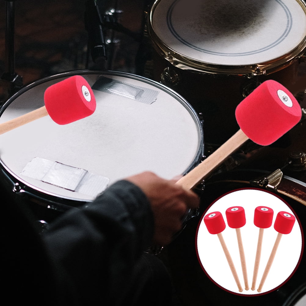 WHAMVOX  2 Pairs Drum Snare Hammer Drumming Accessory Professional Drumsticks