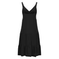 thumbnail image 5 of asdoklhq Maternity Dress,Womens Fashion Holiday Summer Solid Color V Neck Sleeveless Party Beach Slip Dress, 5 of 5