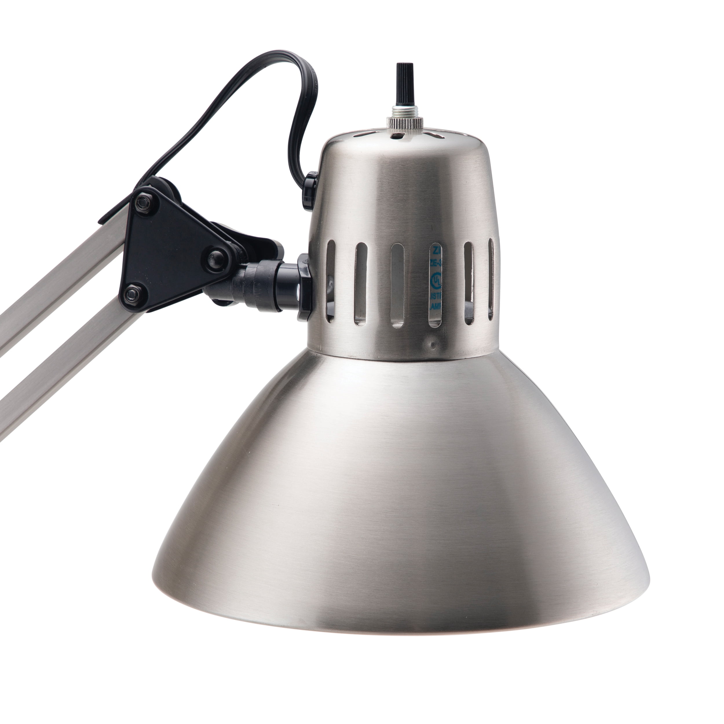 V-Light 34 inch Brushed Nickel LED Swing Arm Desk Lamp with Clamp