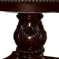 thumbnail image 2 of Traditional Round Dining Table with Carved Pedestal Base Cherry Brown, 2 of 5