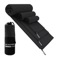 thumbnail image 1 of Toalla De Microfibra Secado Rápido Toalla Deportiva Gym 3 pzs Negro, 1 of 5