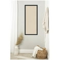 thumbnail image 2 of Kate and Laurel Framed Fabric Pinboard 18 x 42, Neutral Weave Printed Linen Decorative Bulletin Board for Use as a Vision Board or Wall Organization, Bethany Black Frame, 2 of 8