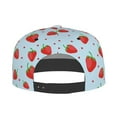 thumbnail image 4 of Fotbe Strawberry Flat Bill Visor Cap Classic Snapback Hat Polyester Foam Trucker Hat Trucker Cap Adjustable Baseball Cap, 4 of 9