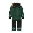 thumbnail image 6 of Zwiiyzr Kid'S Snowsuits Boys Girls Ski Suits Jackets Colorful Waterproof Coats Jumpsuits Winter Snowboarding Outdoor For 1-15 Years Green, 6 of 7