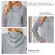 thumbnail image 3 of Round Neck Hoodie, Women Hoodie Pure Color Drawstring For Lady For Dating For Office ANGGREK No, 3 of 5