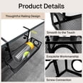 thumbnail image 2 of Behome Under Desk Cable Management, Metal Mesh Cord Organizer Under Desk with Clamp Mount, Metal Cable Organizer for Home Office, Black, 2 of 7