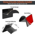 thumbnail image 2 of 10 PCS Adhesive Hat Hooks for Wall, Strong Hold Hat Hangers, Minimalist Hat Rack Design, No Drilling, Hat Hooks for Baseball Caps, Hat Holder Organizer for Wall, Door, Closet, Office, Bedroom (Black), 2 of 7