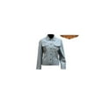 thumbnail image 1 of Womens Genuine Leather Denim Jacket - Medium, 1 of 1