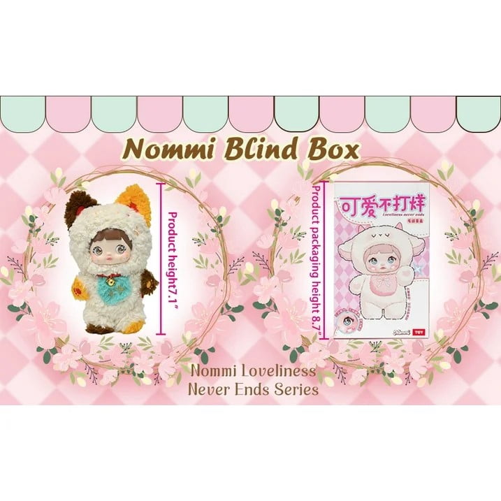 Nommi Blind Box,Nommi Loveliness Never Ends Series Plush Blind 