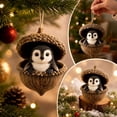 thumbnail image 6 of Forest Animal Acorn Ornaments 2026, Sleeping Penguin in Acorn Shell Ornament 2026 – 3D Resin Hanging Decor, Cozy Woodland Keepsake for Holiday Tree, 6 of 8