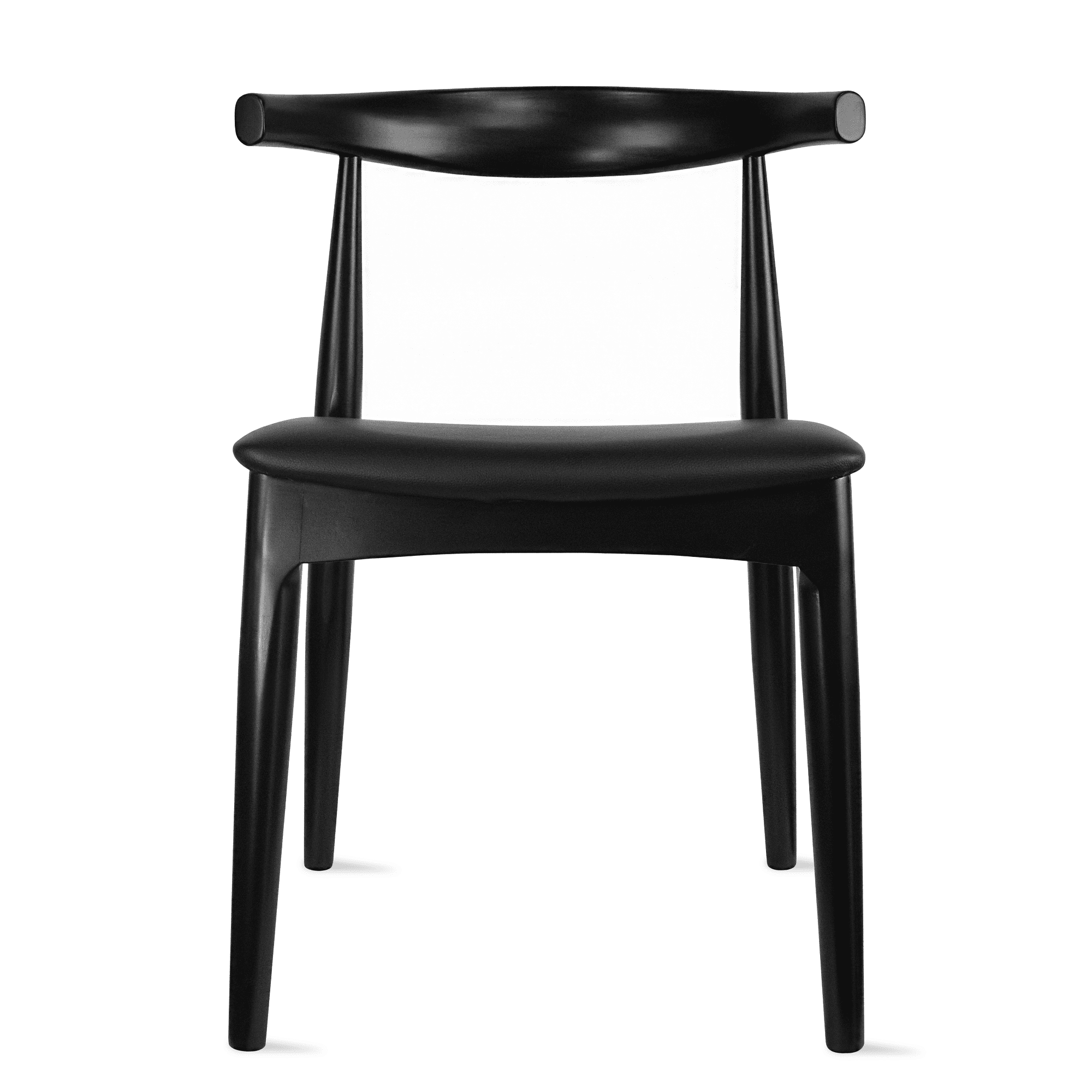 mid century black dining chairs