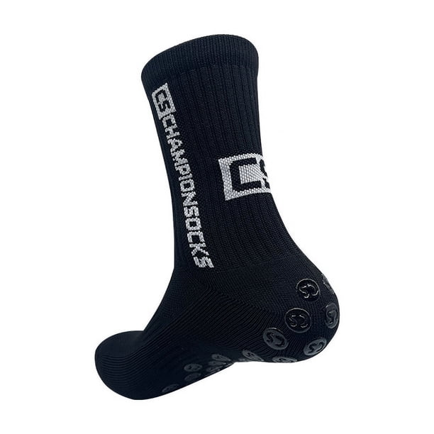 Calcetines de fútbol con suela antideslizante para hombres y mujeres, de longitud media, para competición, entrenamiento profesional, calcetines deportivos de baloncesto engrosados con