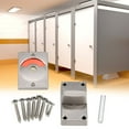 thumbnail image 2 of Door Bolt Lock with Vacant Engaged Privacy Indicator Screws - Zinc Alloy Stainless Steel Bathroom Restroom Toilet Hardware for Public Toilets, Airports, Hospitals, Shopping Malls, 2 of 9