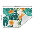 thumbnail image 3 of YFYANG Washable Heat-Resistant Placemats, 70% PVC/30% Polyester, Watercolor Tropical Plant Flowers Kitchen Table Mat, 12" x 18" 1 Piece, 3 of 6