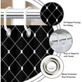 thumbnail image 6 of Black Ombre Shower Curtain, Modern Geometric Pattern Modern Luxury Bathroom Curtain Bathtub Decor Waterproof Fabric Machine Washable with 12 Hooks, 6 of 6
