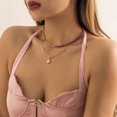 thumbnail image 4 of Collier Chaîne Perlé Mode : 2 Pcs Collier Pendentif Décoratif Collier Ras du Cou, 4 of 10