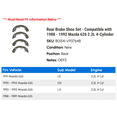 thumbnail image 2 of Rear Brake Shoe Set - Compatible with 1988 - 1992 Mazda 626 2.2L 4-Cylinder 1989 1990 1991, 2 of 2