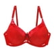 thumbnail image 1 of Mujeres $15 o menos | Sujetadores de encaje sexys Sentuca para mujer, con fruncido, talla grande, tipo camiseta, ropa interior hueca, 1 of 3