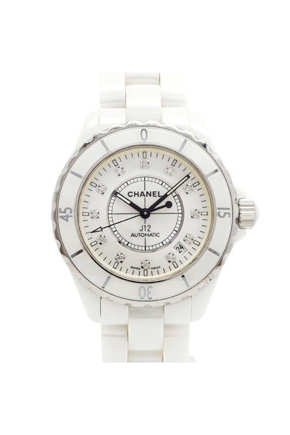 Pre-Owned Chanel J12 H1629 White Dial Men's Watch