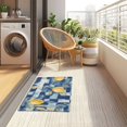 thumbnail image 4 of Yayeee Doormat for Indoor Entrance 32" x 20" Non Slippery Floor Rug, Retro Plaid Lemon, 4 of 8