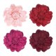 thumbnail image 1 of Uxcell 4 Paquete de Broches y Pines de Flor de Rosa para Mujeres, Pines de Solapa Delicados de Tela de Satén, Grandes Flores de Camelia para el Cabello en Rosa/Rosa Claro/Rojo Vino/Rojo, 1 of 7