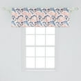 thumbnail image 2 of Ambesonne Vintage Window Valance, Peony Flowers Little Bird, 42" x 18", Multicolor, 2 of 3